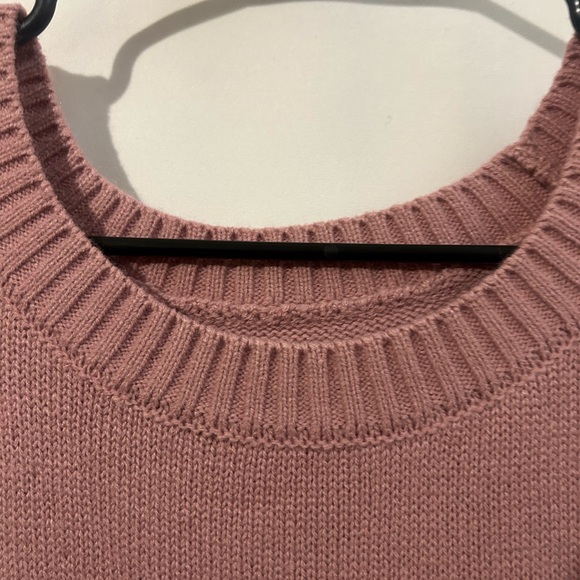 BloomChic Pink and Brown Heart Sweater - Picture 2 of 4